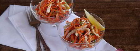 морковь с кальмаром по-корейски. Шаг 7