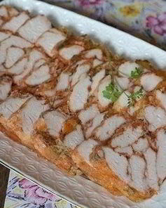 Мраморная курочка в желе