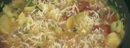 фриттата с картофелем, сладким перцем и зеленым луком. Шаг 9