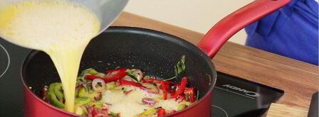 фриттата со сладким перцем и фетой. Шаг 9