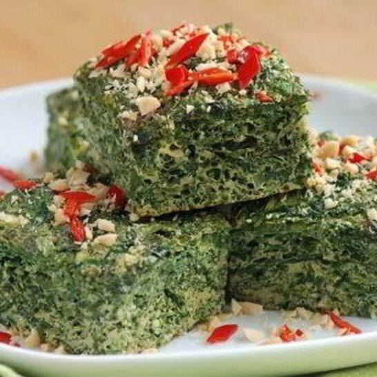 Рецепт кюкю с зеленью