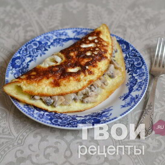 Рецепт омлета с грибами