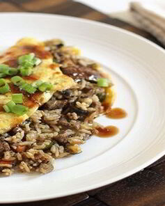 Омлет с рисом по-корейски