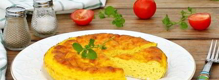 пышный омлет с молоком в духовке. Шаг 11