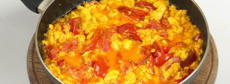 вегетарианский омлет с адыгейским сыром. Шаг 9