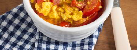 вегетарианский омлет с адыгейским сыром. Шаг 10