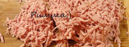 мясной паштет с вялеными томатами, перепелиными яйцами и фисташками. Шаг 4