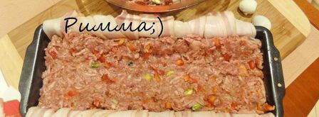 мясной паштет с вялеными томатами, перепелиными яйцами и фисташками. Шаг 9