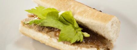 паштет из куриной печенки с луковым конфитюром. Шаг 7