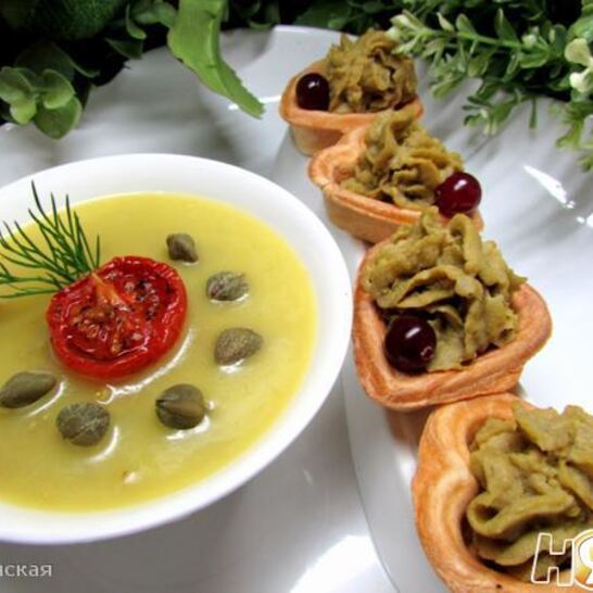 Рецепт паштета из печени трески с зеленым горошком