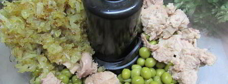 паштет из печени трески с зеленым горошком. Шаг 6