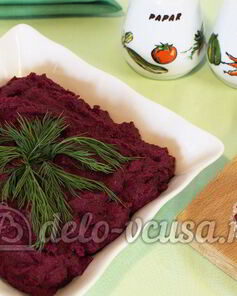 Паштет из свеклы и фасоли