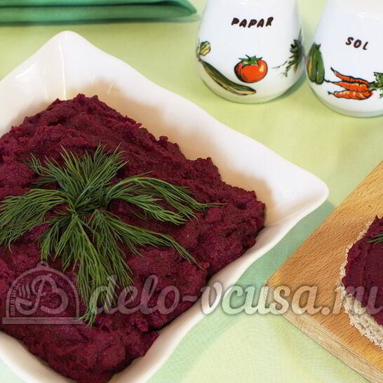 Рецепт паштета из свеклы и фасоли