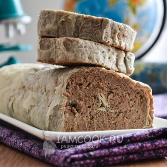 Рецепт печеночного паштета в лаваше