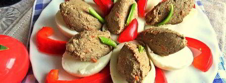 печеночный паштет яичный. Шаг 15