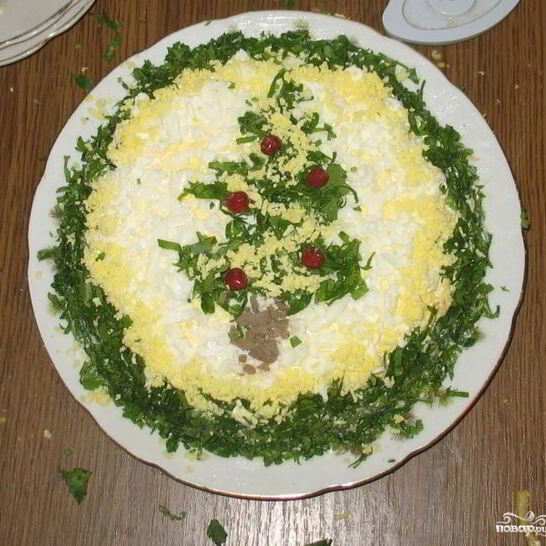 Рецепт новогоднего печеночного торта