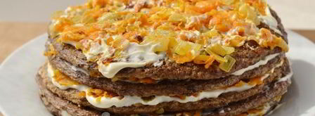 печеночный торт из куриной печени. Шаг 12