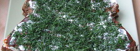 печеночный торт в виде елочки. Шаг 13