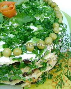 Печеночный торт Весенняя палитра