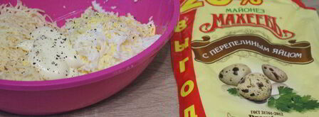 блинные роллы с крабовыми палочками и кукурузой. Шаг 5