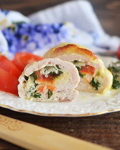 Куриные роллы Капрезе