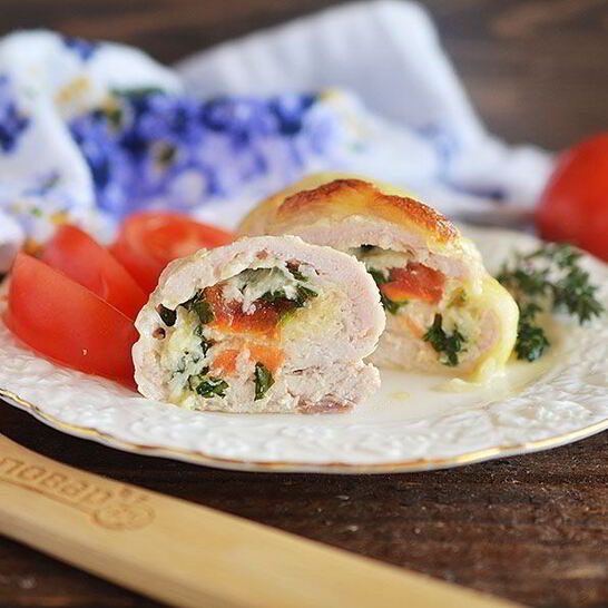 Рецепт куриных роллов капрезе