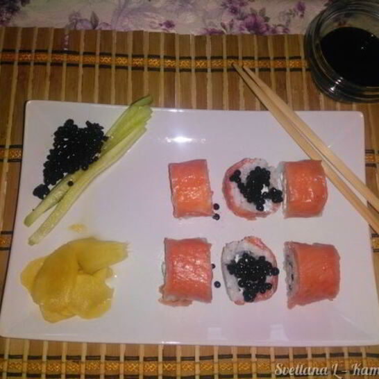 Рецепт ролла филадельфия