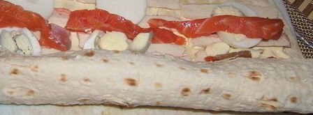 роллы из лаваша. Шаг 6