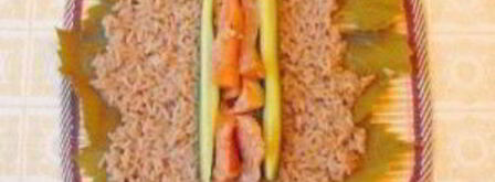 роллы с виноградными листьями. Шаг 5