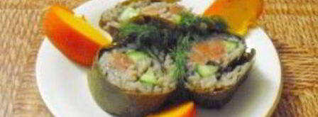 роллы с виноградными листьями. Шаг 7