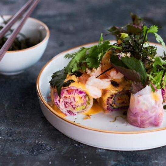 Рецепт спринга-ролла с креветками