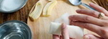 спринг роллы с бананом. Шаг 6