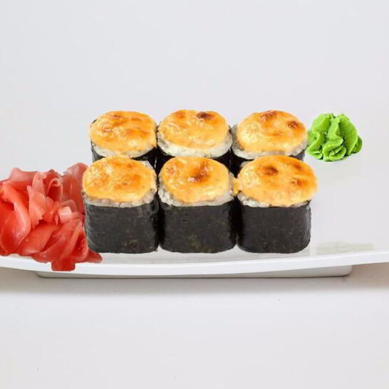 Рецепт запеченных роллов с крабовыми палочками