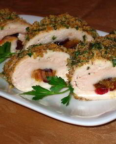 Куриный рулет с курагой