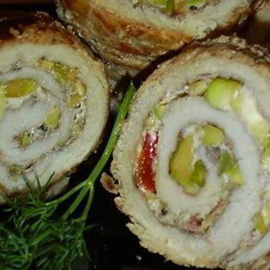 Рецепт мясного рулета с фисташками