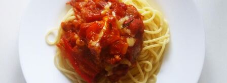 мясной рулет со спагетти. Шаг 6