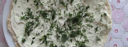 рулет из домашнего лаваша с начинкой. Шаг 10