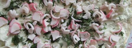 рулет из домашнего лаваша с начинкой. Шаг 11