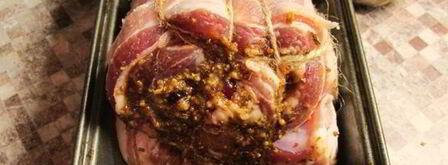 рулет из свиной пашинки. Шаг 6