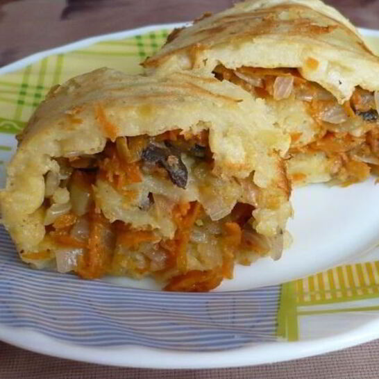 Рецепт вегетарианского рулета