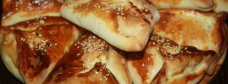 быстрая самса из слоеного теста с говяжьим фаршем. Шаг 7