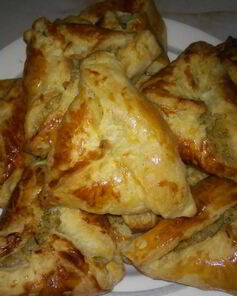 Самса из покупного слоеного теста