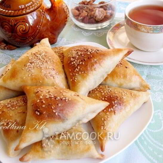 Рецепт самсы с брынзой и зеленью