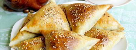 самса с брынзой и зеленью. Шаг 14