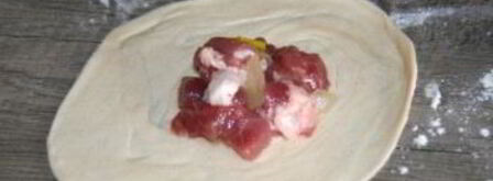 самса узбекская слоеная с мясом. Шаг 6