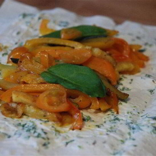 Рецепт овощной шаурмы с чесночным соусом