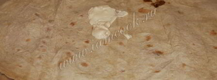 шаурма по-домашнему с курицей. Шаг 11