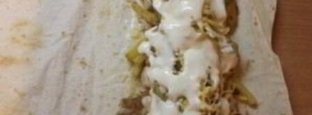 шаурма с грибами и курицей. Шаг 9