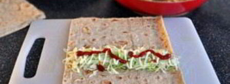 шаурма с капустой и курицей. Шаг 7