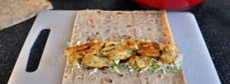 шаурма с капустой и курицей. Шаг 8